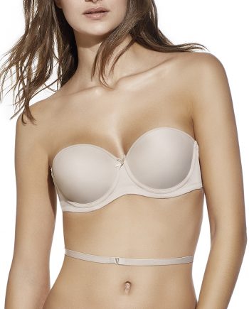 Sujetador Selene Irene sin tirantes con aros y relleno multiposición