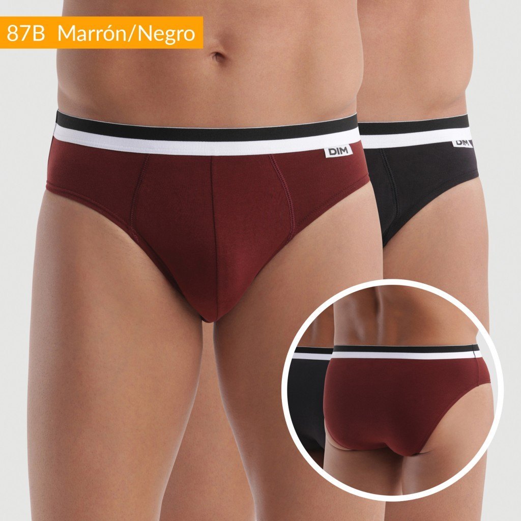 Pack 2 Slip UNNO by DIM Algodón Mod. 5H1