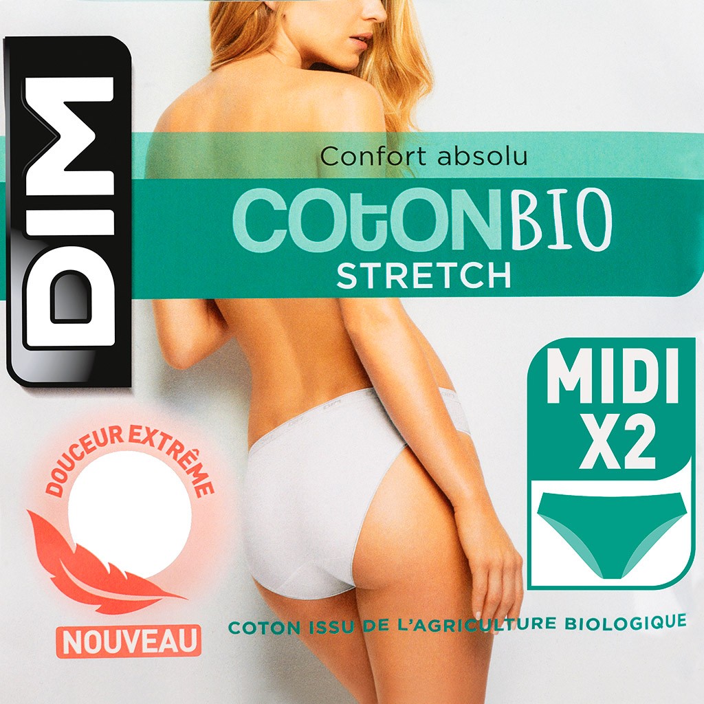 Braga midi pack 2  algodón DIM mod. 4D97