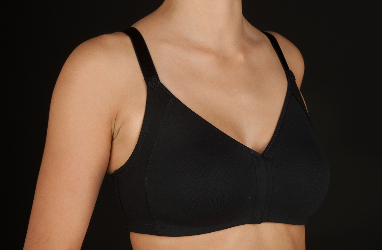 Sujetador Selene Marta sin aro de algodón con apertura delantera (Naturcotton)