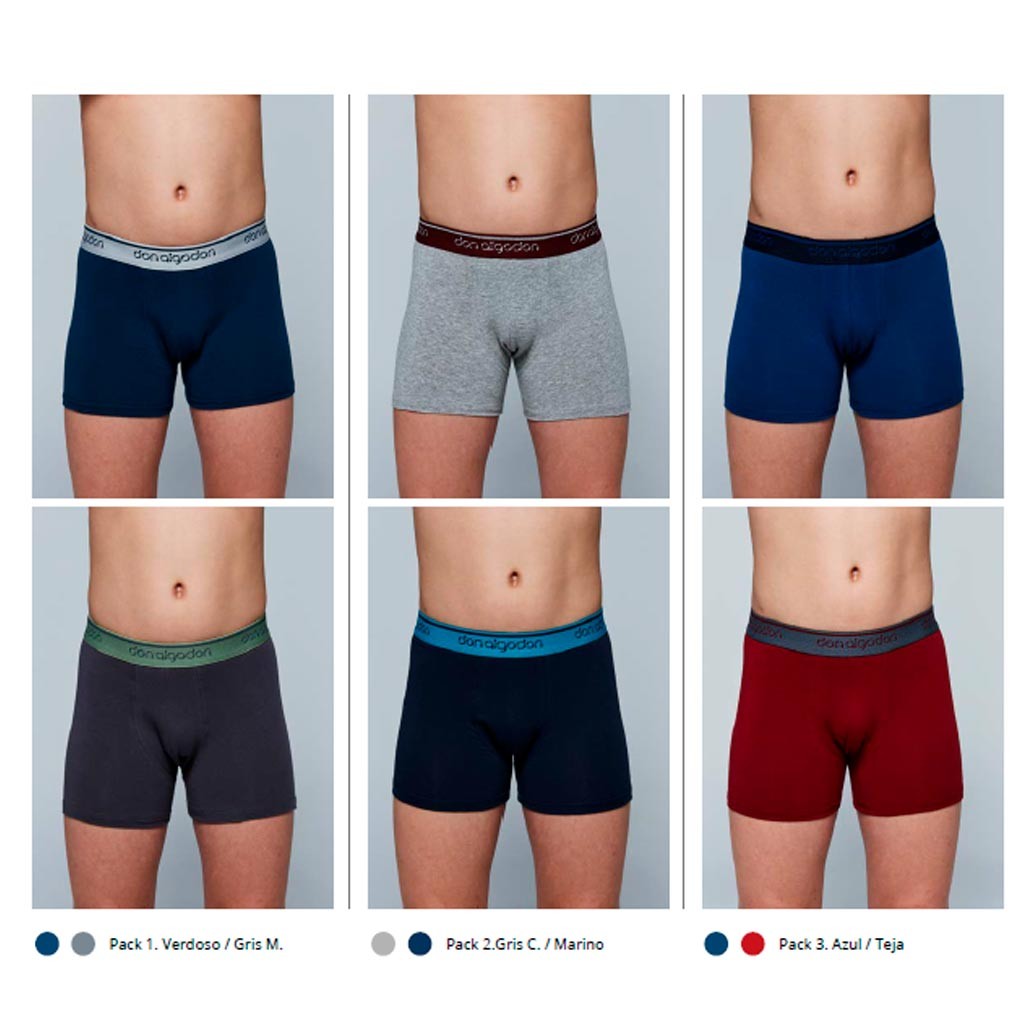 Bóxer niño DON ALGODÓN Pack 2