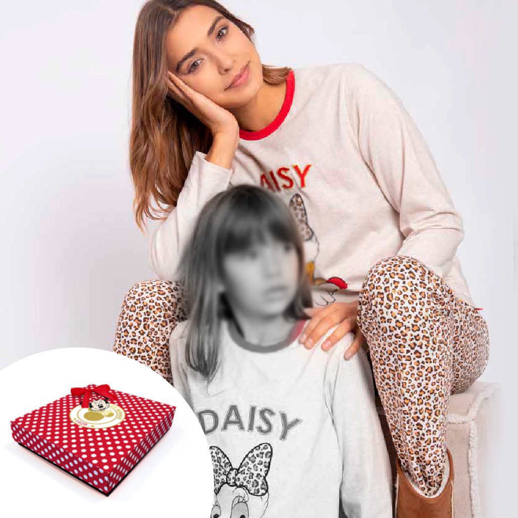 Pijama mujer DISNEY algodón