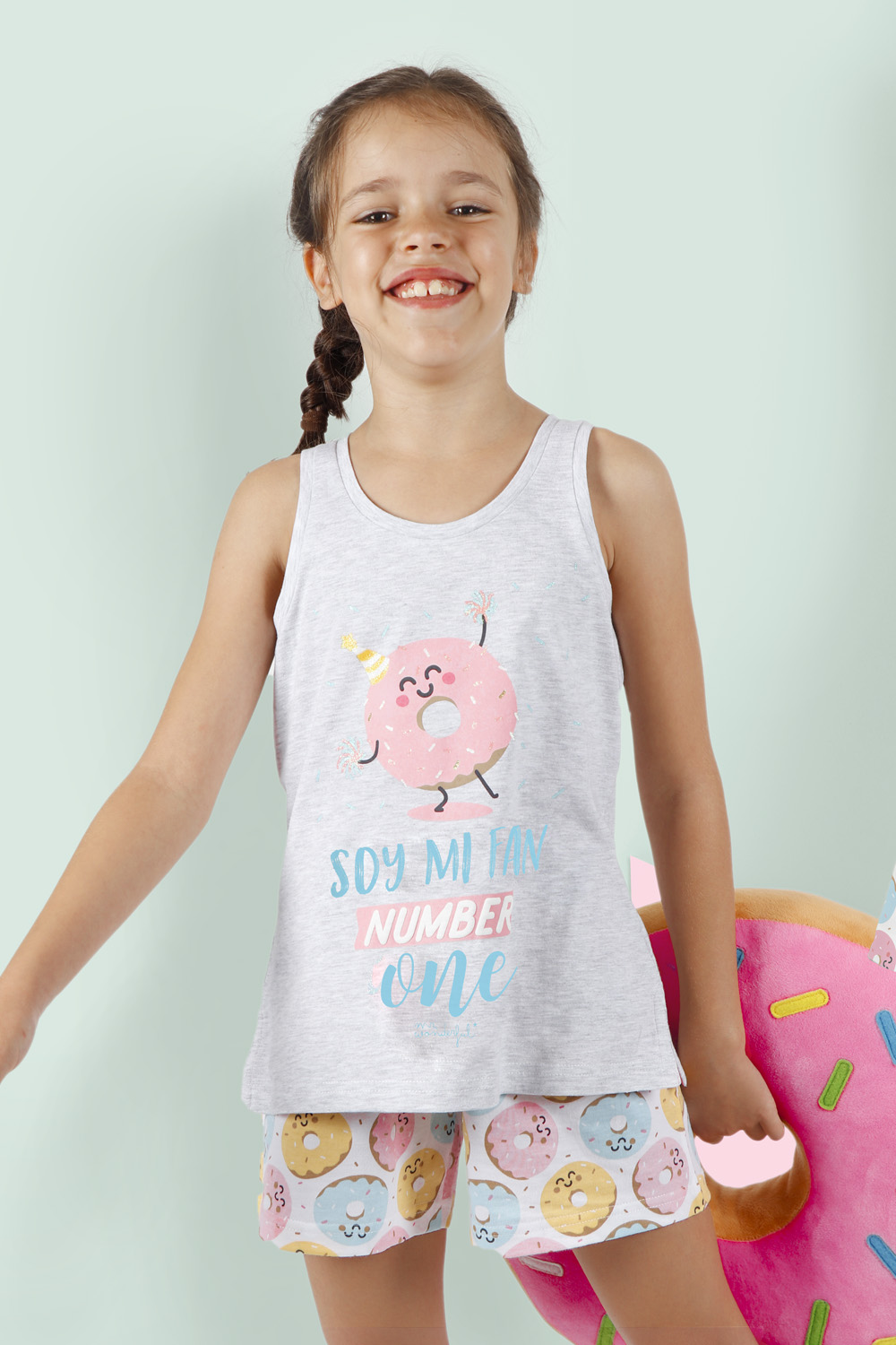 Pijama niña hombrera MR. WONDERFUL 55736