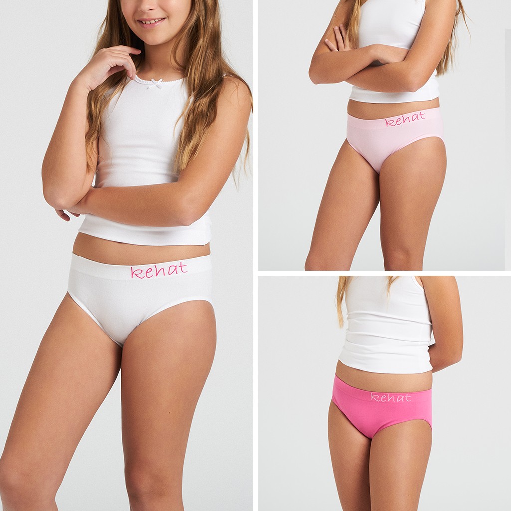 Braga niña sin costuras KEHAT Pack 3
