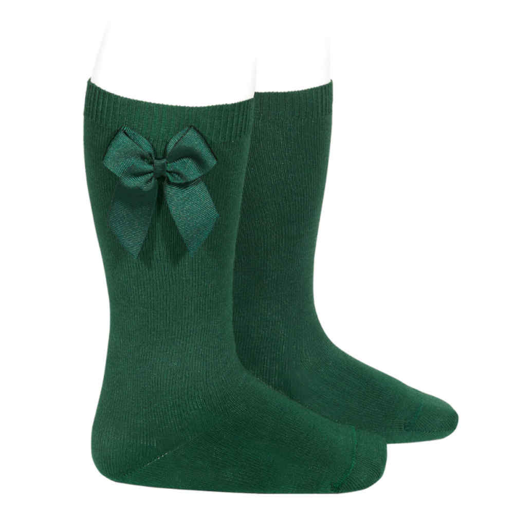 CALCETÍN CÓNDOR ALTO DE ALGODÓN CON LAZO LATERAL 2482/2