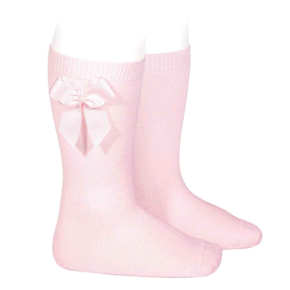 CALCETÍN CÓNDOR ALTO DE ALGODÓN CON LAZO LATERAL 2482/2