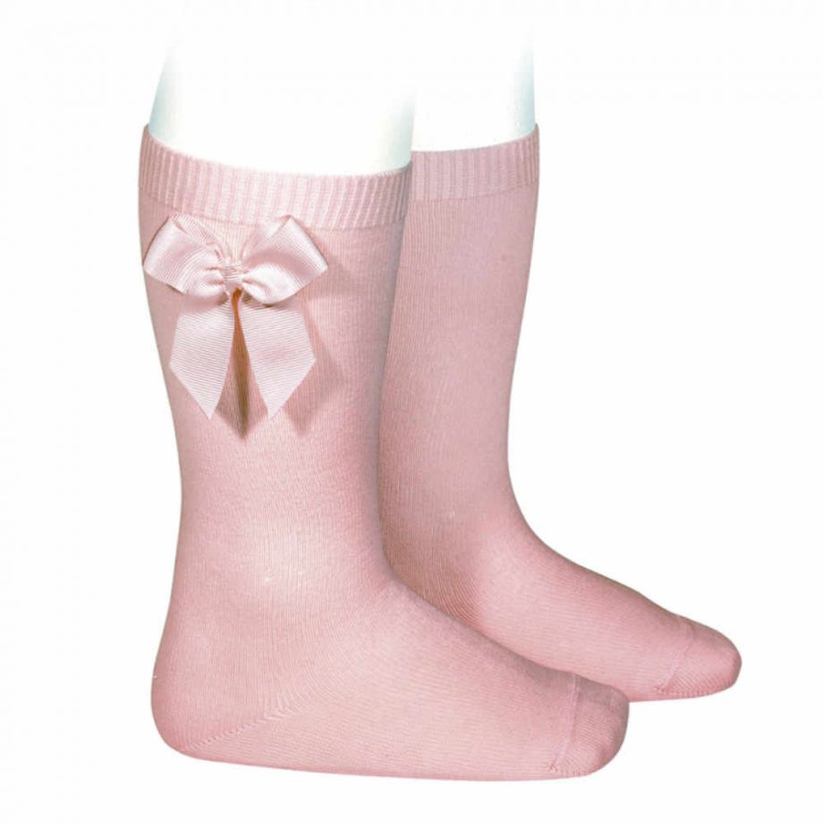 calcetines condor de fantasía rosa con lazo