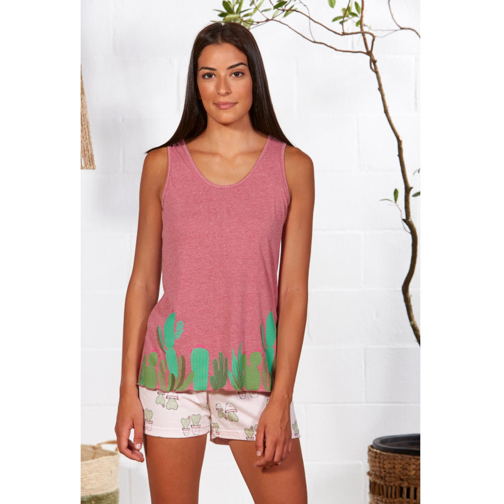 ´pijama señora tirante ancho y pantalón corto