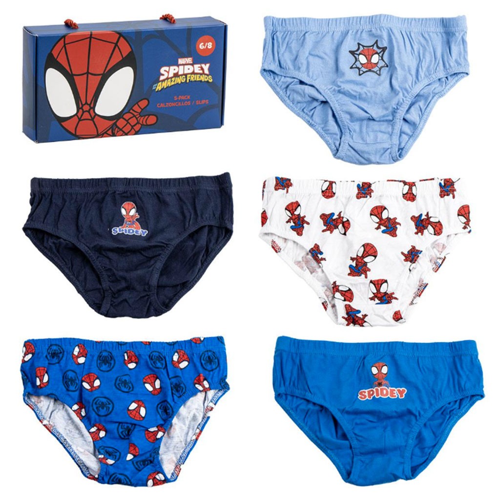 Estuche Slip niño algodón SPIDERMAN Pack 5