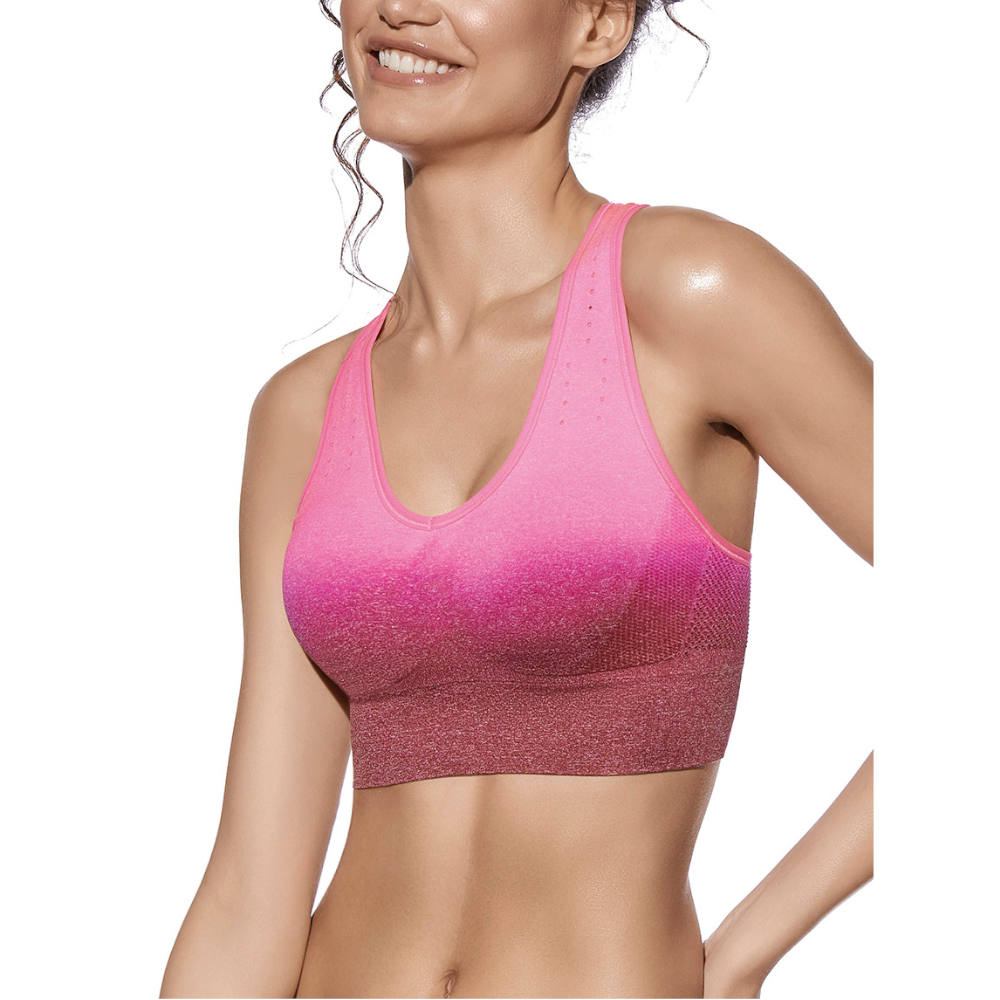 Sujetador deportivo sin aro para mujer Selene modelo Diana con relleno extraíble y espalda olímpica