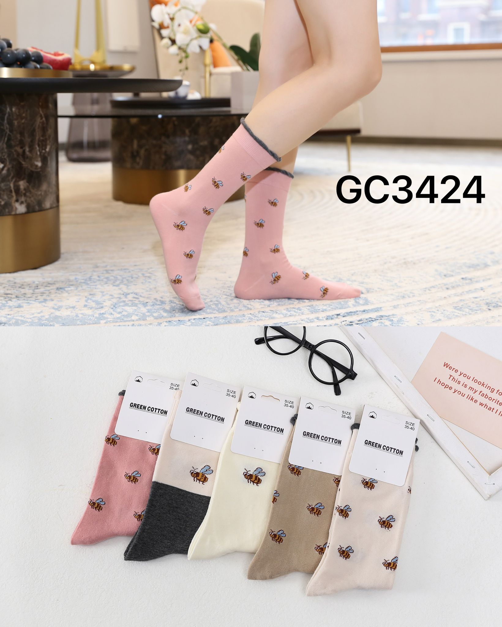 Pack 3 calcetines mujer algodón fantasía