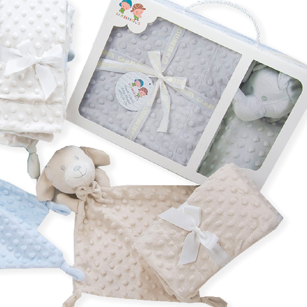 Manta con dou dou en estuche regalo GAMBERRITOS