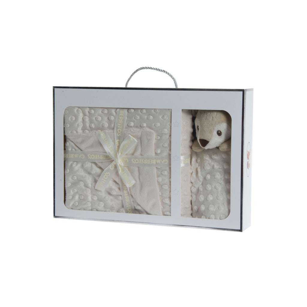 Estuche regalo bebe con dudu y animalito GAMBERRITOS