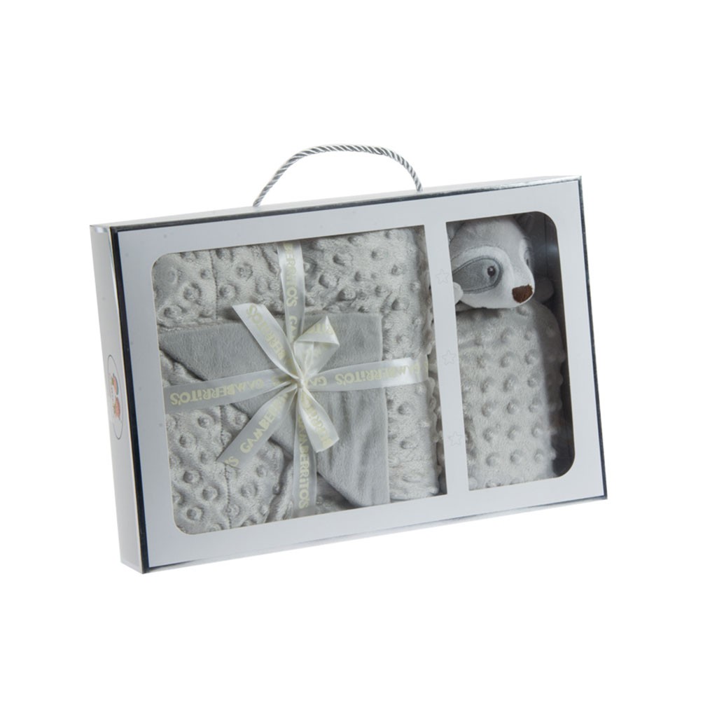 Estuche regalo bebe con dudu y animalito GAMBERRITOS