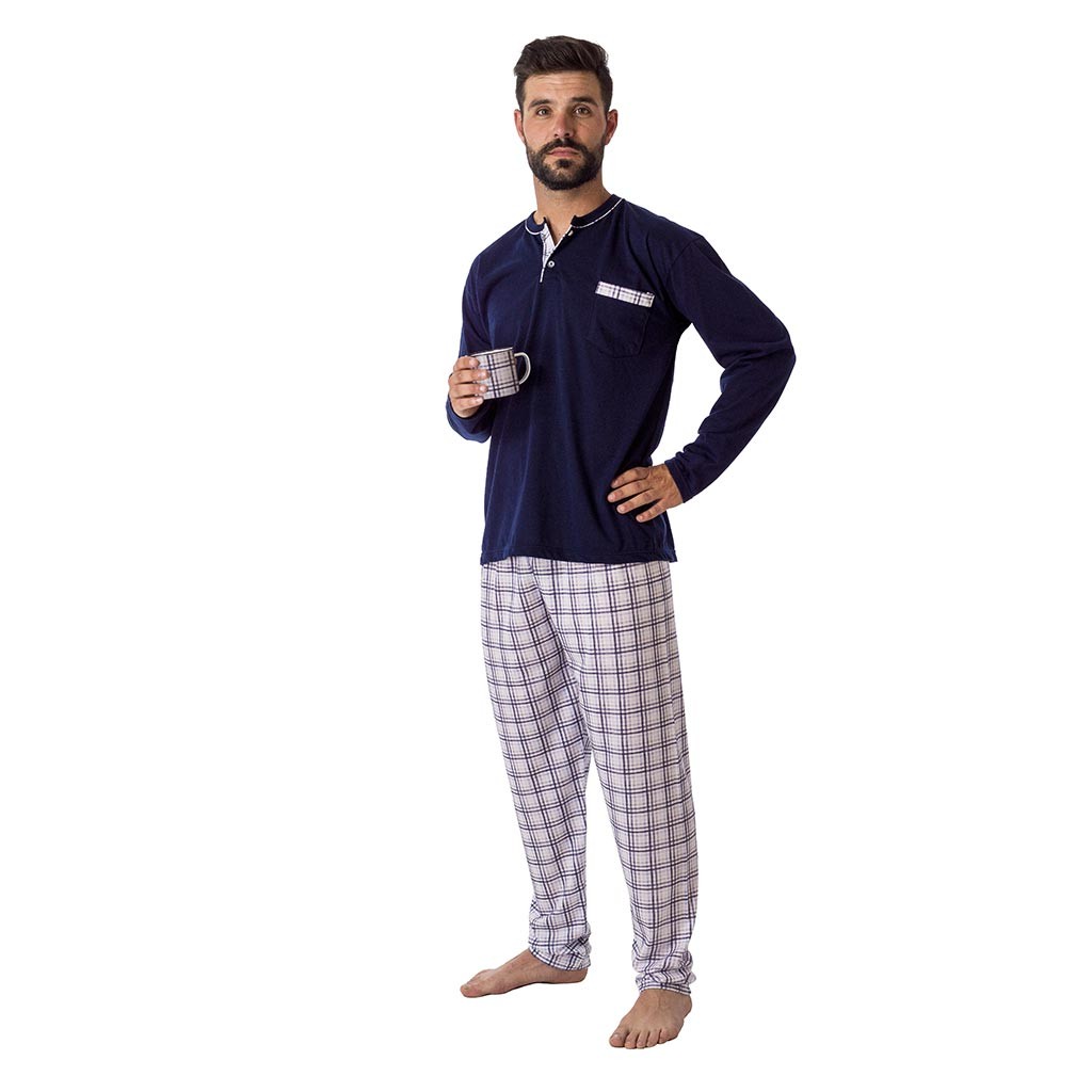 Pijama hombre algodón fino DORMEN