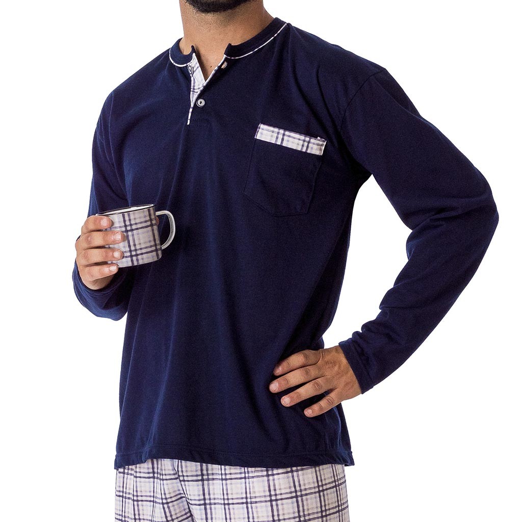 Pijama hombre algodón fino DORMEN