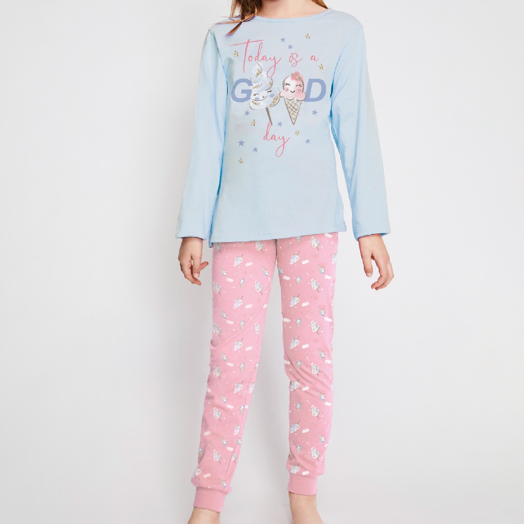 Pijama de algodón para niña TOBOGAN 22117581