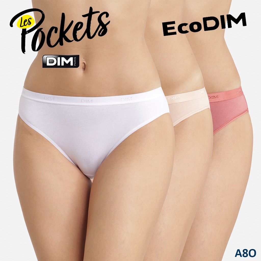 Pack 3 Braga bikini Eco DIM les pockets algodón