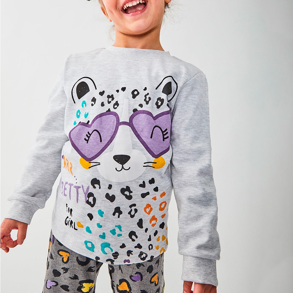 Pijama infantil gris de TOBOGAN