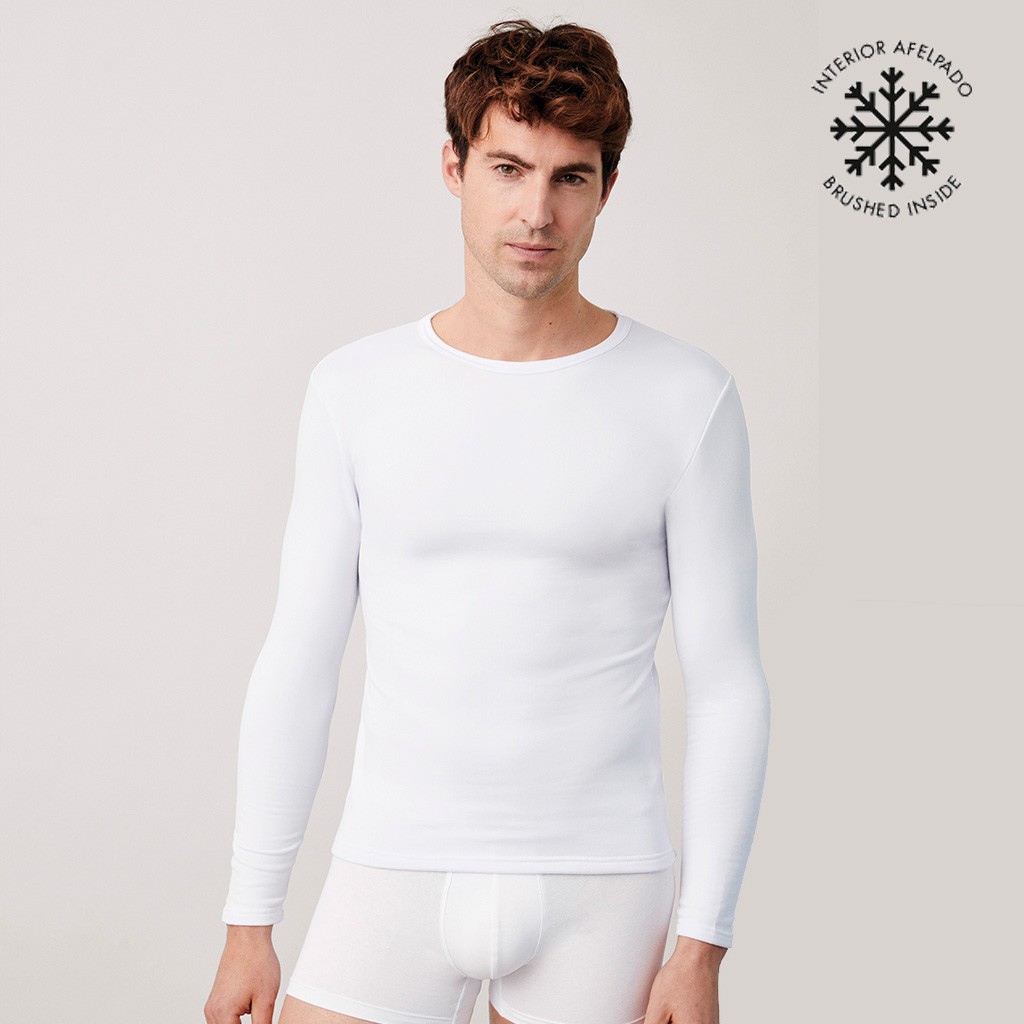 Camiseta térmica hombre 70102 afelpado interior polar