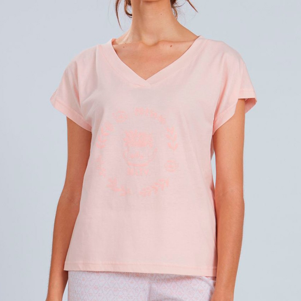 Pijama mujer BELTY algodón manga corta