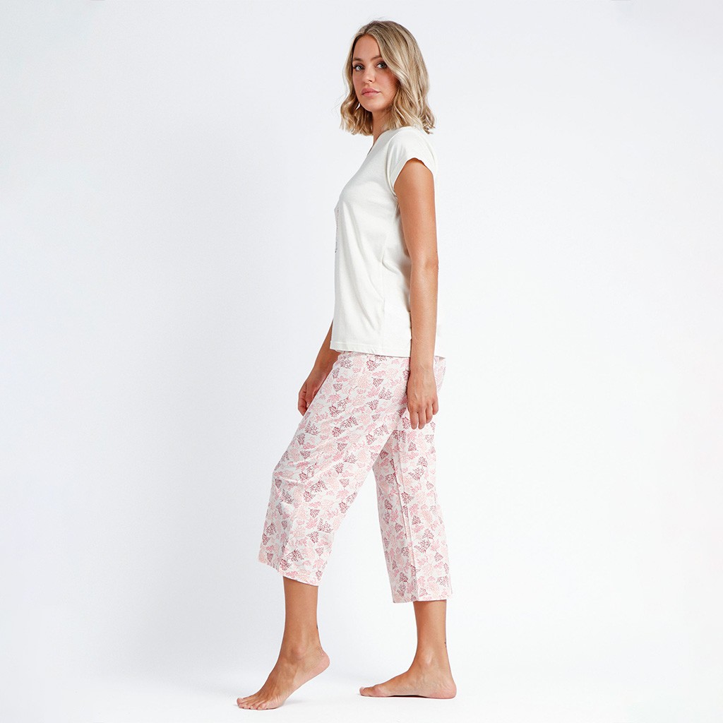 Pijama mujer estampado ADMAS manga corta