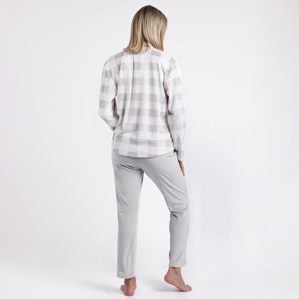 Pijama camisero mujer de cuadros