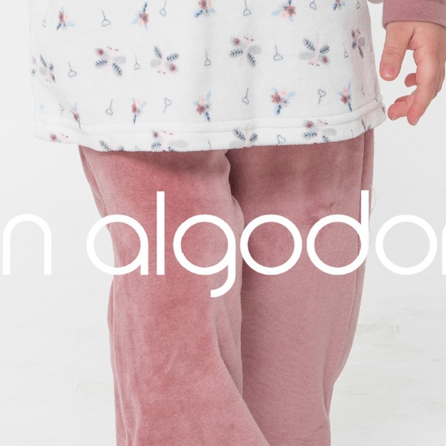 Pijama infantil niña terciopelo DON ALGODÓN