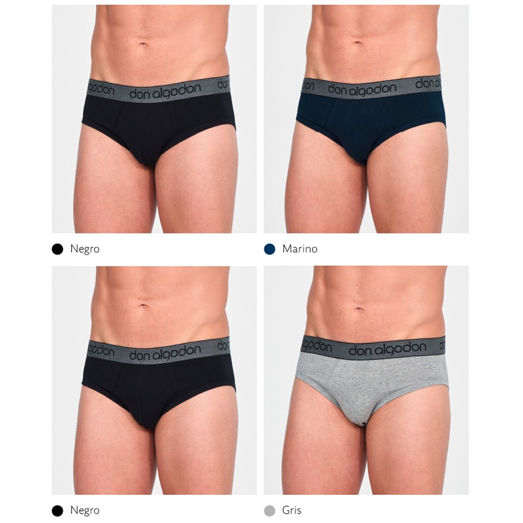 Pack 2 Slip algodón DON ALGODÓN liso