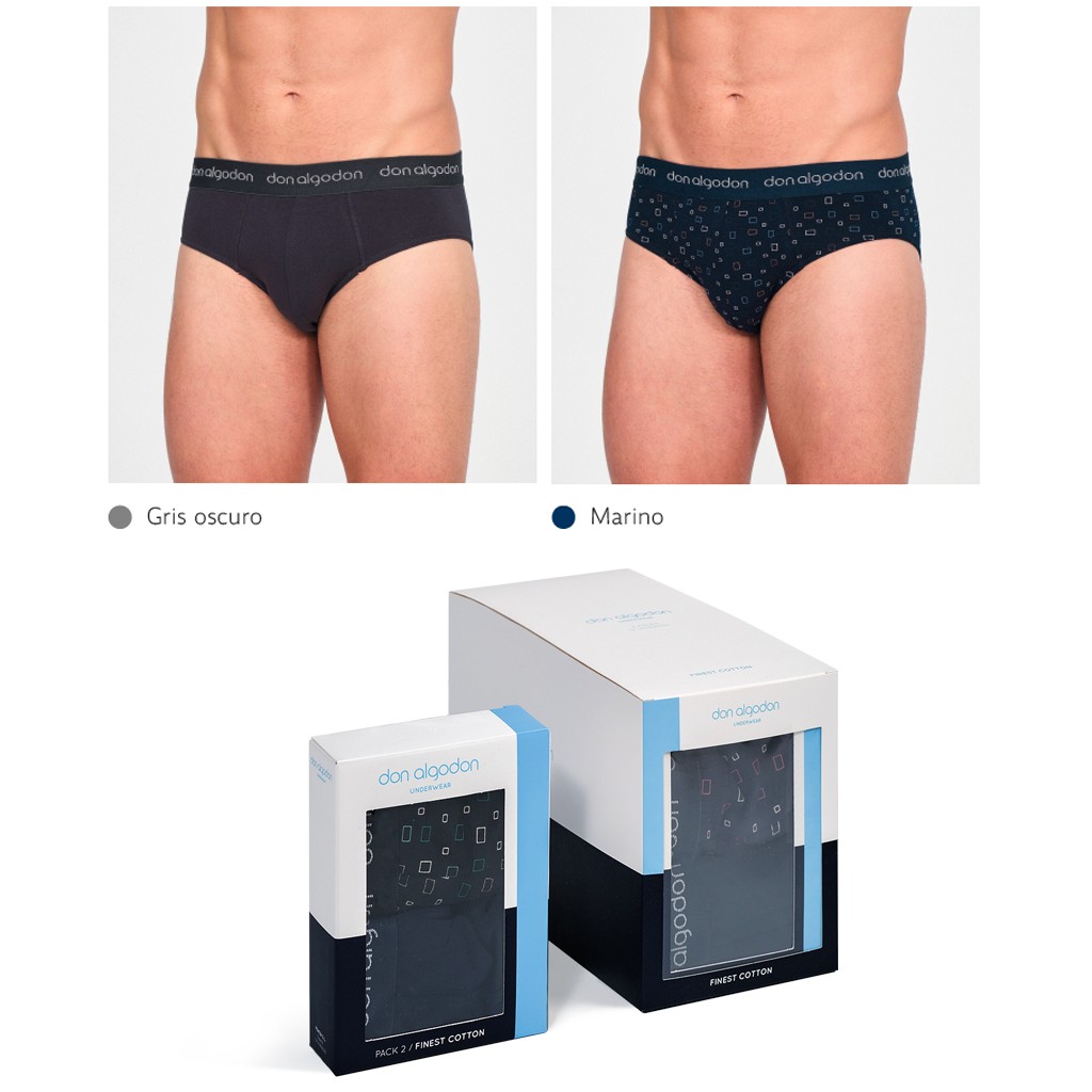 Pack 2 Slip DON ALGODÓN combinados