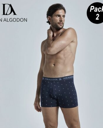Pack 2 boxers hombre Don Algodón algodón elástico combinados