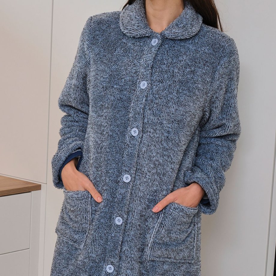 Bata larga mujer abotonada MUSLHER