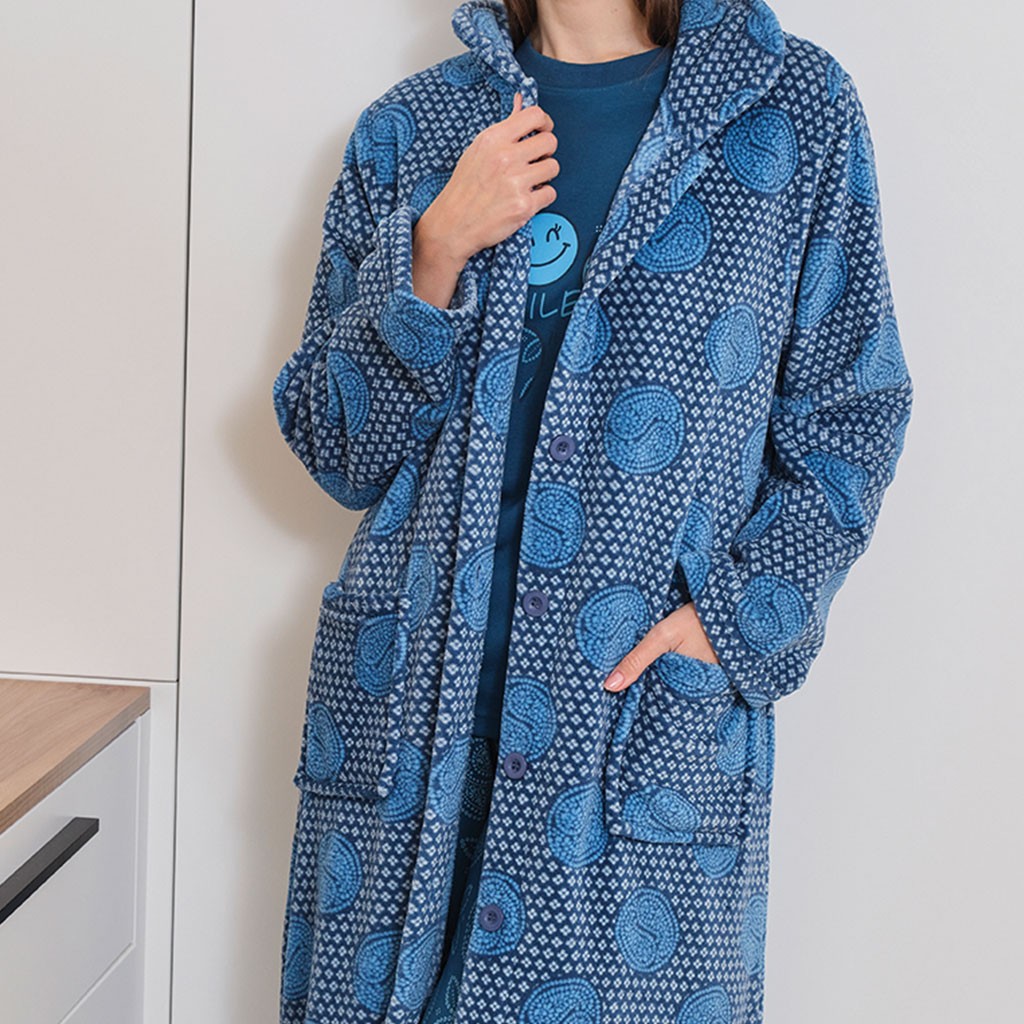 Bata larga mujer MUSLHER abotonada