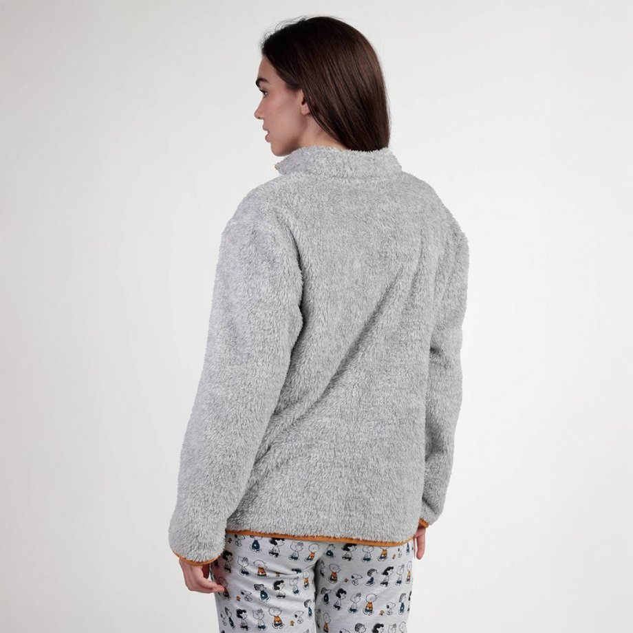 Bata corta mujer SNOOPY coralina