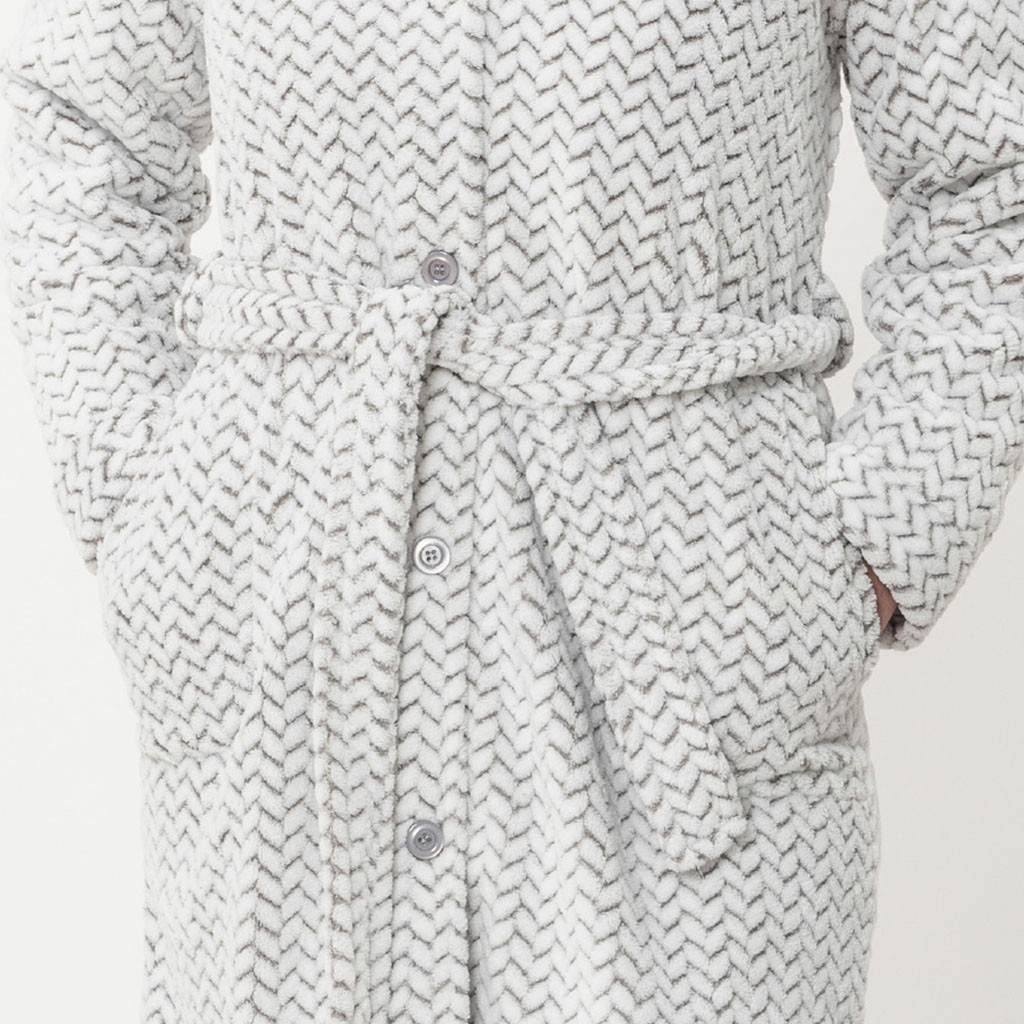 Bata mujer abotonada DON ALGODÓN con cinturón