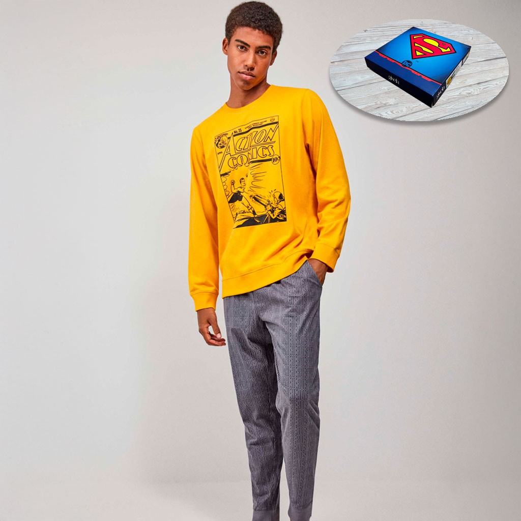 Pijama hombre algodón SUPERMAN Gisela