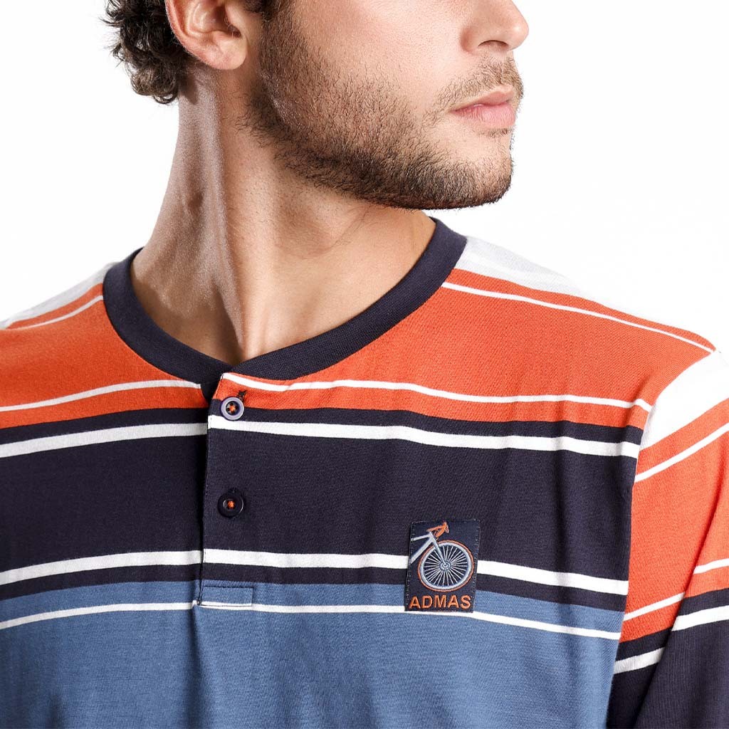 Pijama hombre rayas 100% algodón ADMAS