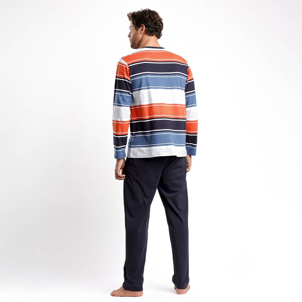 Pijama hombre rayas 100% algodón ADMAS