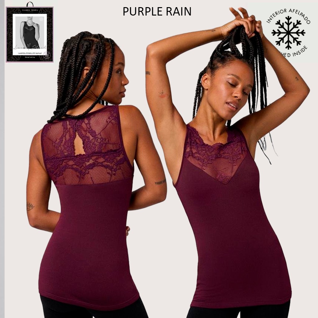 Camiseta encaje polar sin manga  YSABEL MORA