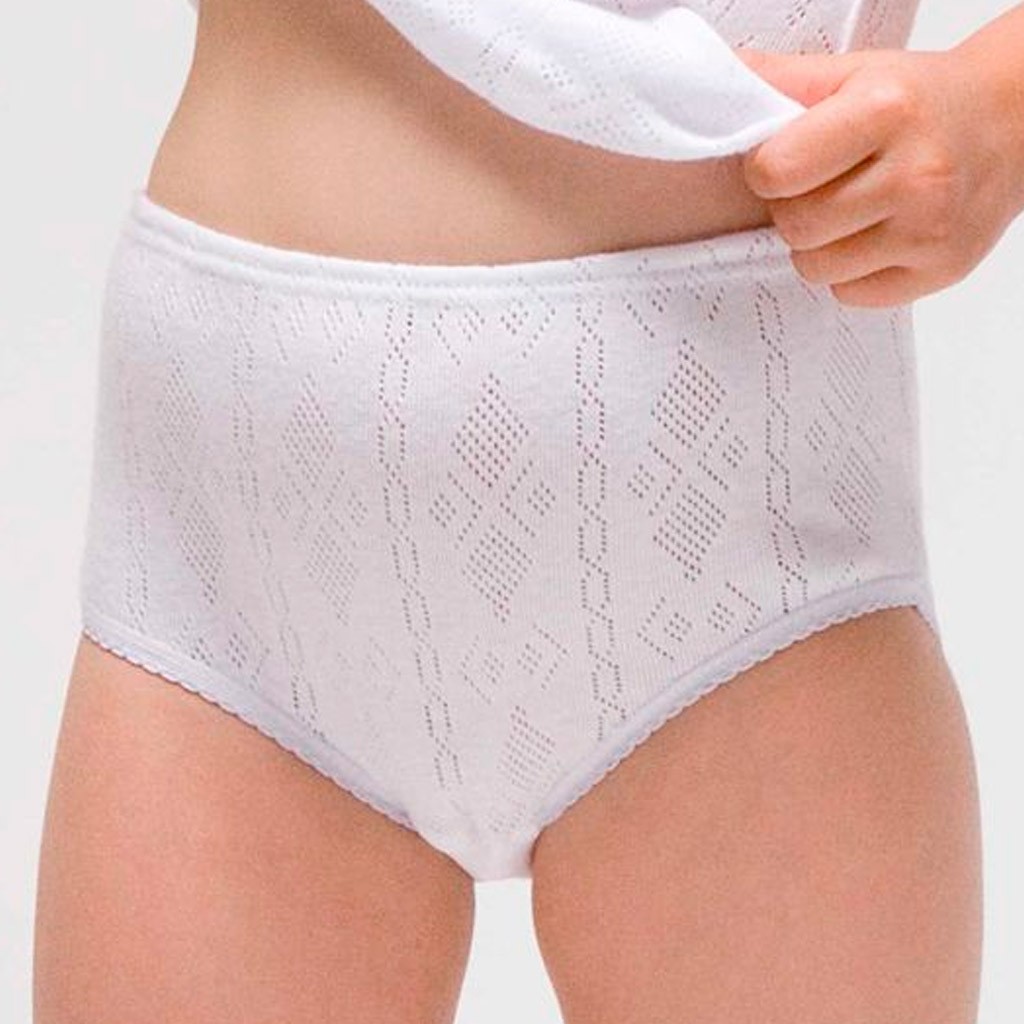 Braga niña calada algodón