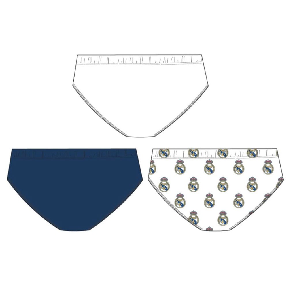 Slip niño algodón Real Madrid pack 3