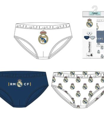 Slip niño algodón Real Madrid pack 3