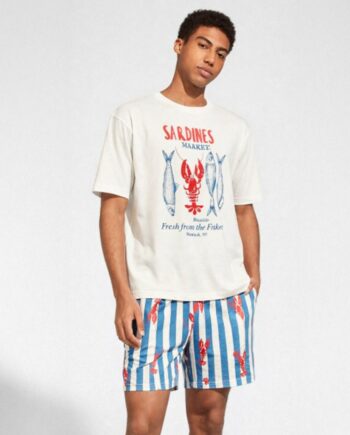 Pijama hombre algodón estampado Sardines & Co Gisela