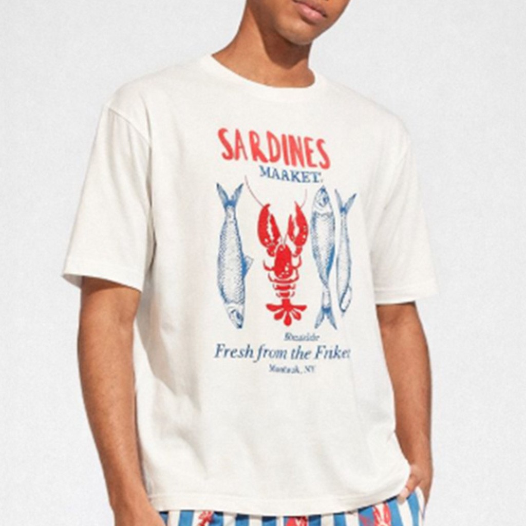 Pijama hombre algodón estampado Sardines & Co Gisela