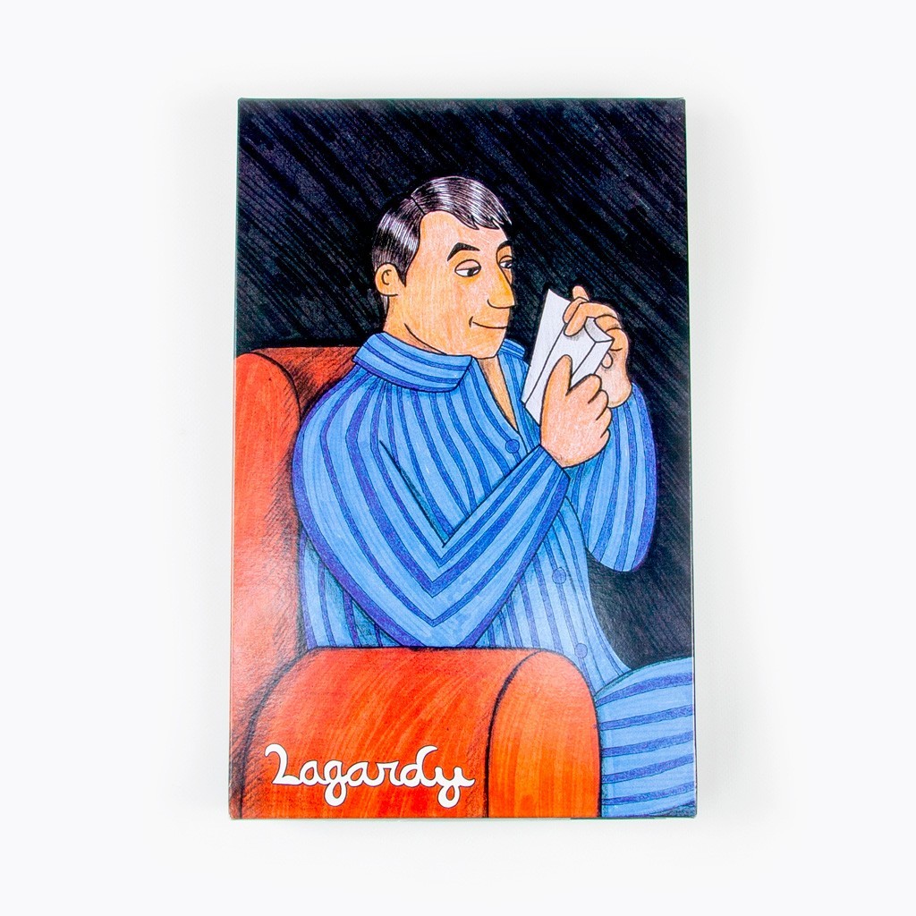 Pijama hombre tela camisa abierto LAGARDY