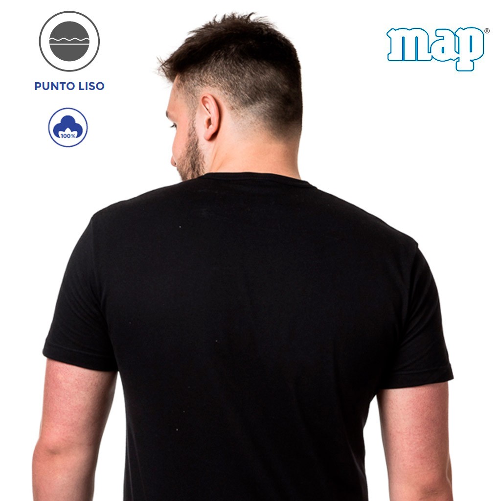 Camiseta hombre algodón manga corta cuello redondo 304 Map