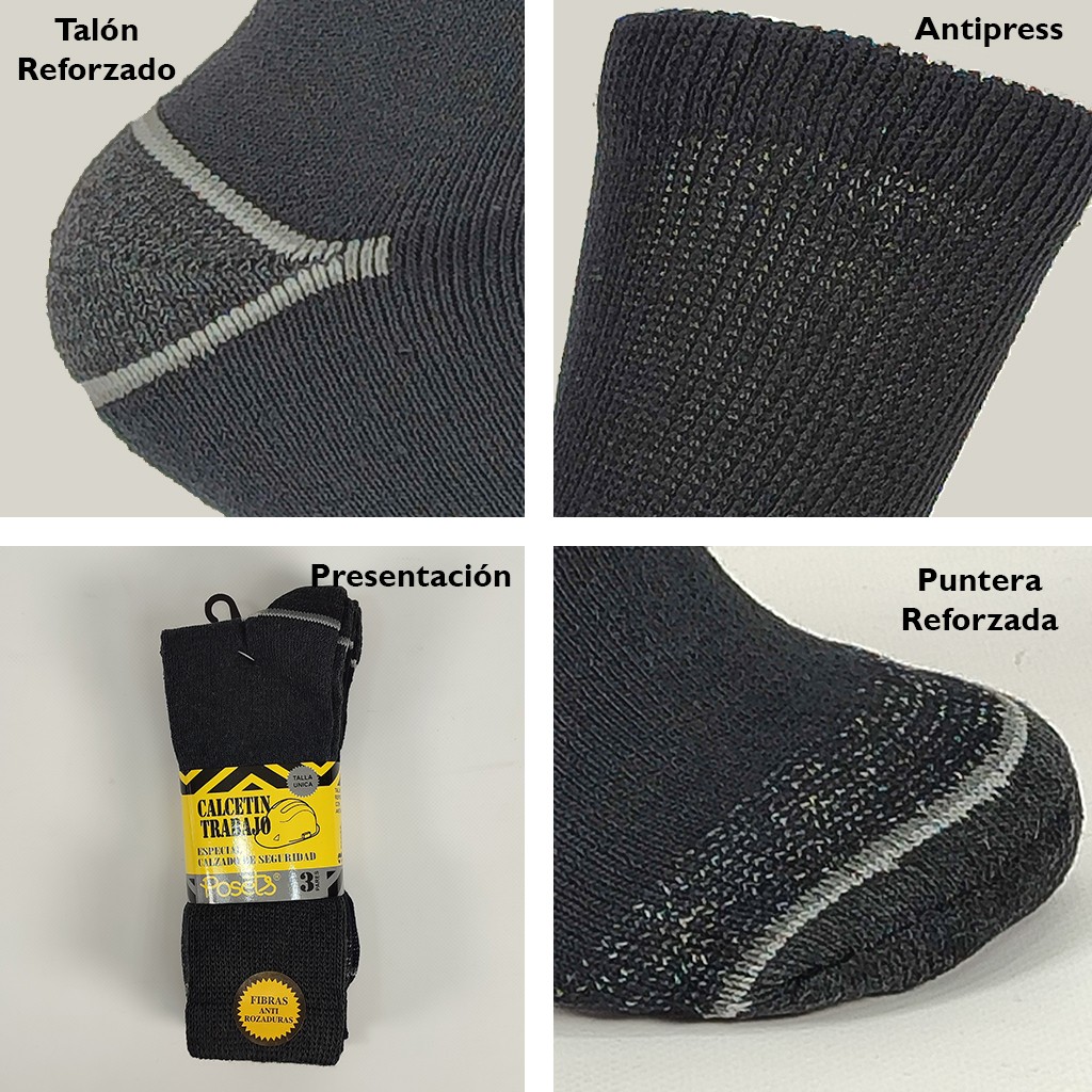 pack 3 calcetines posets de ideal trabajo